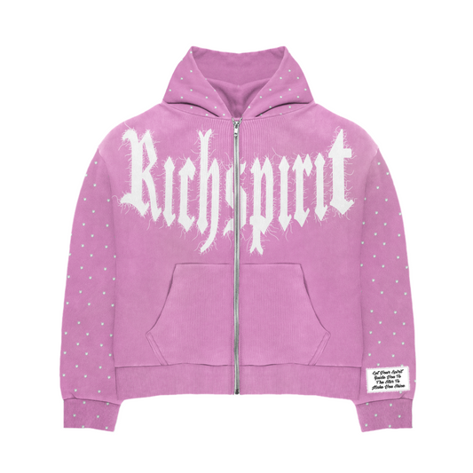 Designer Zip-Up (Light Pink)